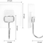 10 PCS Large Adhesive Hooks for Wall Heavy Duty