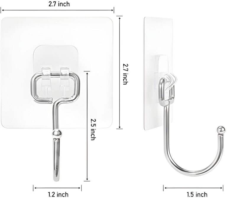 10 PCS Large Adhesive Hooks for Wall Heavy Duty