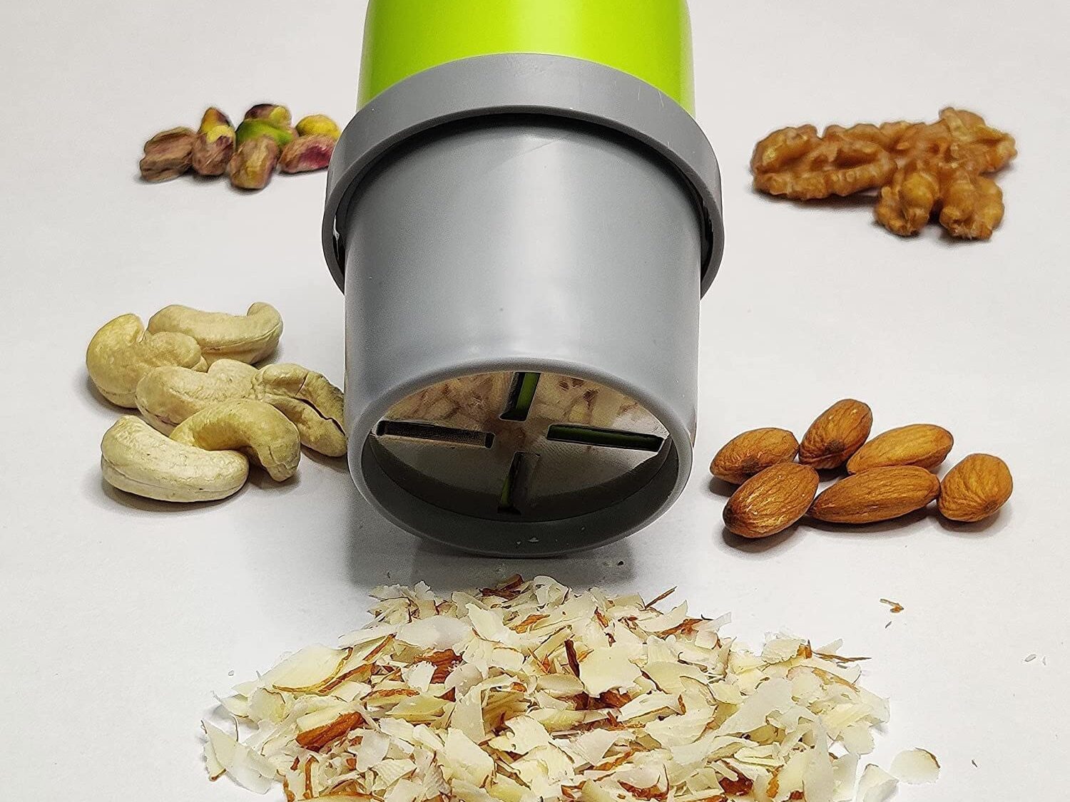 Tosaa Dry Fruit Cutter, Slicer, Grinder, Chocolate Cutter and Butter Slicer with 3 in 1 Blade Almonds, Cashews- Color May Vary (Pack of 1, Abs/Unbreakable)