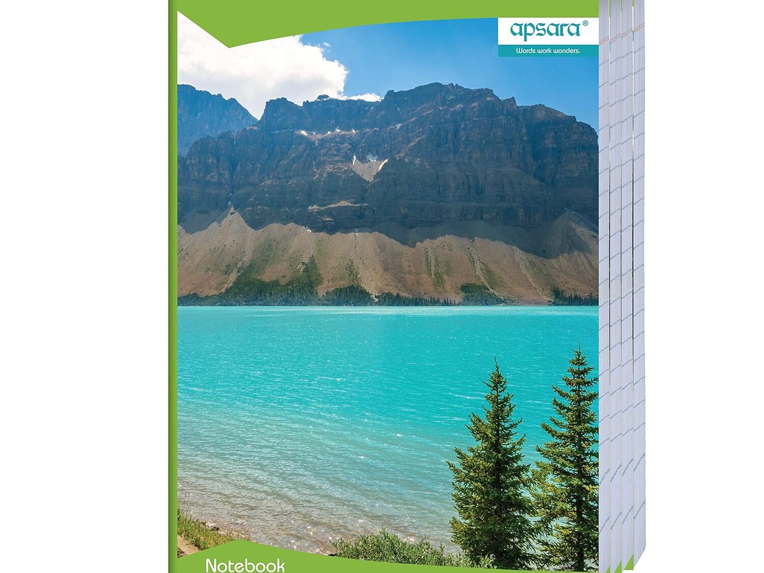 Apsara A4 Size Long Notebook | 29.7 CM x 21 CM Approx – Pages 304 | Single Line Notebook | GSM 56 | Use For School,College Student & Professionals | Covers May Differ | Pack of 4 Books