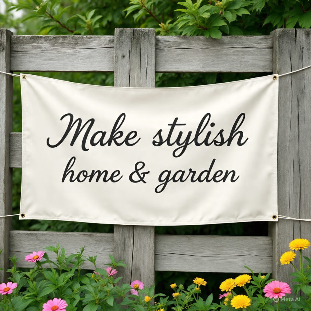 Make stylish Home & garden