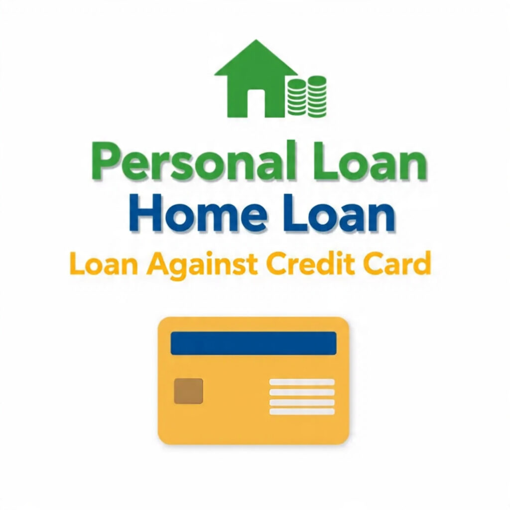 Personal loan home loan loan againts credit card